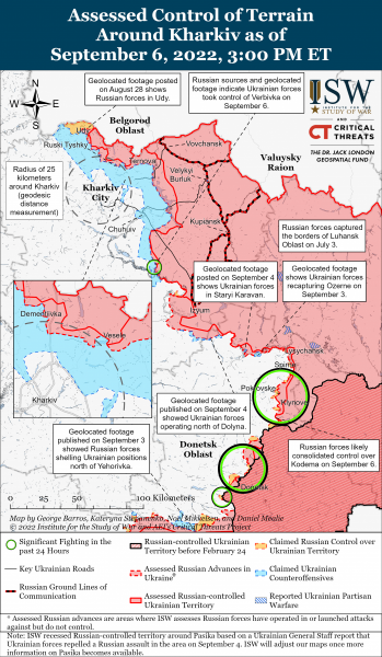 ЗСУ звільнили кілька населених пунктів під Балаклією і продовжують контрнаступ, — ISW