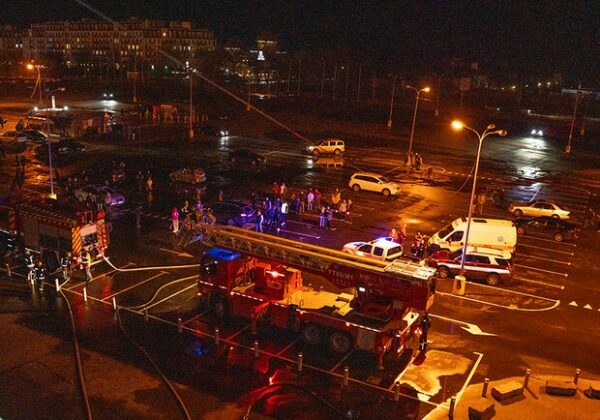 В Одессе горел торговый центр "Ривьера"