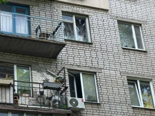 Багатоповерхівки пошкоджено у&nbsp;Дніпрі та&nbsp;Павлограді внаслідок нічної атаки безпілотників (фото)