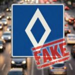 «Білий ромб» — вигадка: поліція спростувала фейк про новий дорожній знак в Україні