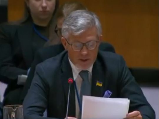 &laquo;Отримаєте дірку від бублика, а&nbsp;не&nbsp;Україну&raquo;: Андрій Мельник жорстко відповів росії на&nbsp;засіданні Радбезу ООН
